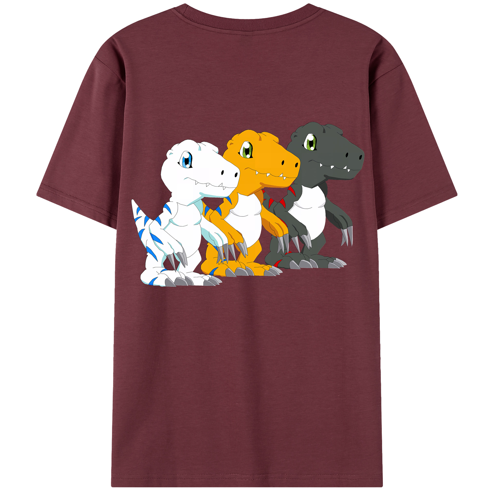 （画像用） Digimon デジタルモンスター/デジモン 綿100％半袖Tシャツ（背面プリント）